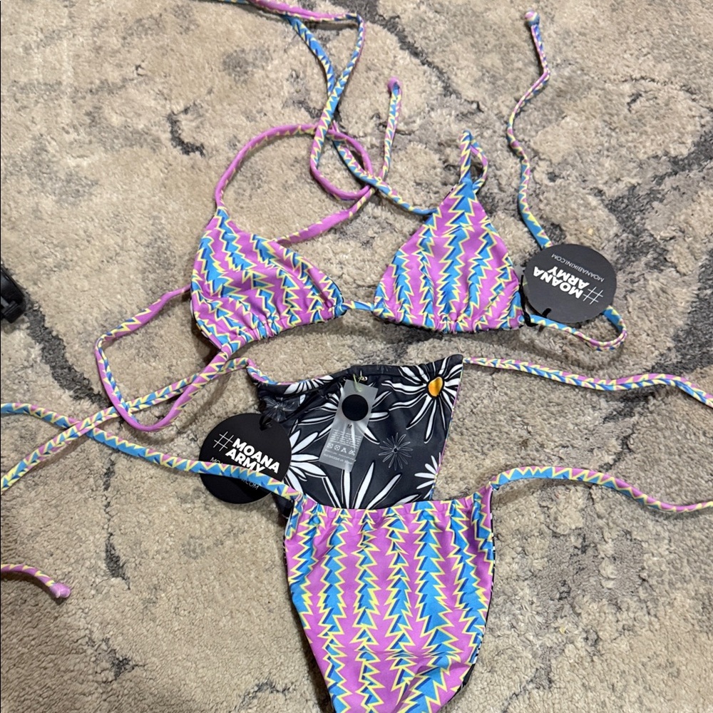 Colorful Zigzag Bikini Set